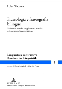 Imagen de portada: Fraseologia e fraseografia bilingue 1st edition 9783631632352