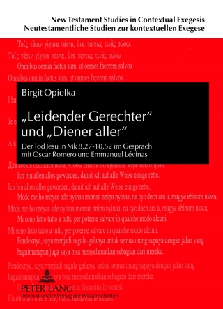 Omslagafbeelding: «Leidender Gerechter» und «Diener aller» 1st edition 9783631624159