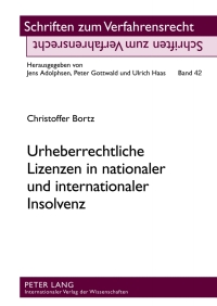 Cover image: Urheberrechtliche Lizenzen in nationaler und internationaler Insolvenz 1st edition 9783631634318