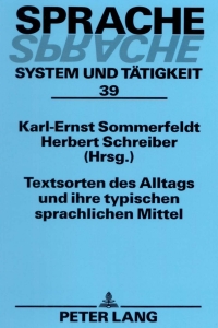 Cover image: Textsorten des Alltags und ihre typischen sprachlichen Mittel 1st edition 9783631367339