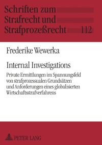 Cover image: Internal Investigations 1st edition 9783631637463