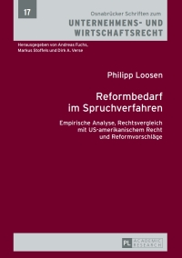 Cover image: Reformbedarf im Spruchverfahren 1st edition 9783631625781