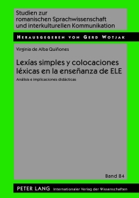 Imagen de portada: Lexías simples y colocaciones léxicas en la enseñanza de ELE 1st edition 9783631632949