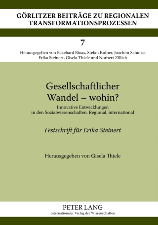 Cover image: Gesellschaftlicher Wandel – wohin? 1st edition 9783631607640