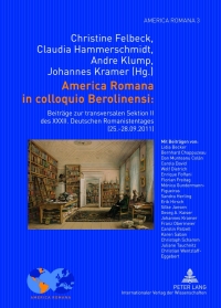 Cover image: America Romana in colloquio Berolinensi: 1st edition 9783631634516