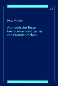 Cover image: Authentische Texte beim Lehren und Lernen von Fremdsprachen 1st edition 9783631638187