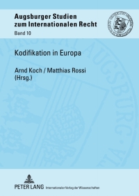 Imagen de portada: Kodifikation in Europa 1st edition 9783631612439