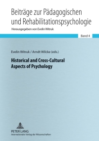 Cover image: Historical and Cross-Cultural Aspects of Psychology 1st edition 9783631636237