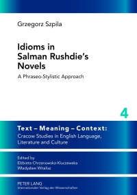 Cover image: Idioms in Salman Rushdie’s Novels 1st edition 9783631637401