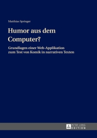 Cover image: Humor aus dem Computer? 1st edition 9783631640012