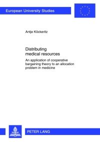 Imagen de portada: Distributing medical resources 1st edition 9783631623985