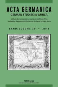 Cover image: ACTA GERMANICA 1st edition 9783631622469