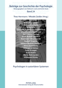 Cover image: Psychologen in autoritaeren Systemen 1st edition 9783631620816