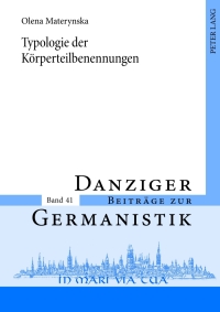 Cover image: Typologie der Koerperteilbenennungen 1st edition 9783631638583