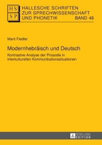 صورة الغلاف: Modernhebraeisch und Deutsch 1st edition 9783631626863