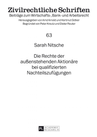 Imagen de portada: Die Rechte der außenstehenden Aktionaere bei qualifizierten Nachteilszufuegungen 1st edition 9783631624500