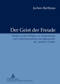 Cover image: Der Geist der Freude 1st edition 9783631628362