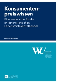 Immagine di copertina: Konsumentenpreiswissen 1st edition 9783631627105
