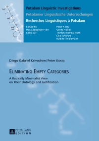 Cover image: Eliminating Empty Categories 1st edition 9783631627280
