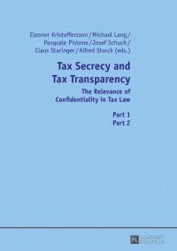 Cover image: Tax Secrecy and Tax Transparency 1st edition 9783631627464