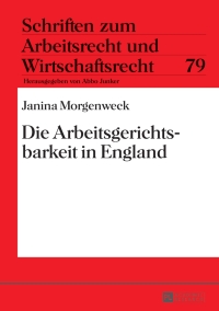 صورة الغلاف: Die Arbeitsgerichtsbarkeit in England 1st edition 9783631627563