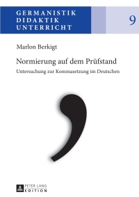 Cover image: Normierung auf dem Pruefstand 1st edition 9783631628829