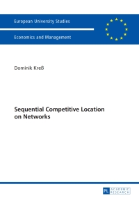 Cover image: Sequential Competitive Location on Networks 1st edition 9783631627679