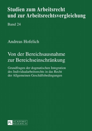 Titelbild: Von der Bereichsausnahme zur Bereichseinschraenkung 1st edition 9783631627686