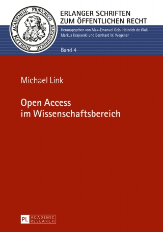 Cover image: Open Access im Wissenschaftsbereich 1st edition 9783631627730