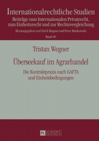 Cover image: Ueberseekauf im Agrarhandel 1st edition 9783631641064