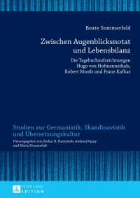 Titelbild: Zwischen Augenblicksnotat und Lebensbilanz 1st edition 9783631639320