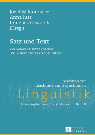 Cover image: Satz und Text 1st edition 9783631624968