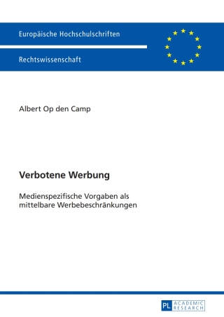 Imagen de portada: Verbotene Werbung 1st edition 9783631625040