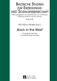Immagine di copertina: «Back in the West» 1st edition 9783631634653