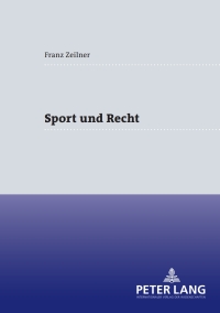 Cover image: Sport und Recht 1st edition 9783631502624