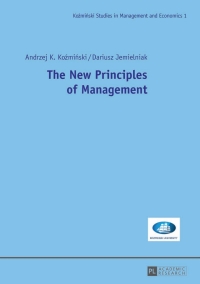 صورة الغلاف: The New Principles of Management 1st edition 9783631642528