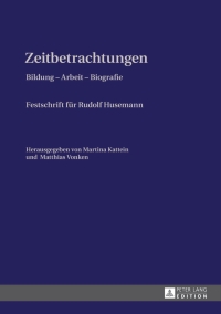 Titelbild: Zeitbetrachtungen 1st edition 9783631642603