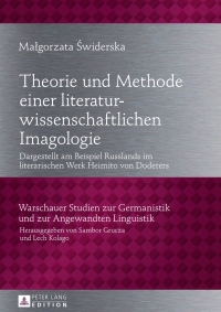 Imagen de portada: Theorie und Methode einer literaturwissenschaftlichen Imagologie 1st edition 9783631635940