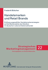 Imagen de portada: Handelsmarken und Retail Brands 1st edition 9783631634394