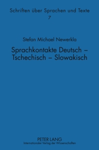 Cover image: Sprachkontakte Deutsch – Tschechisch –- Slowakisch 2nd edition 9783631610268