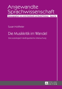 Cover image: Die Musikkritik im Wandel 1st edition 9783631642863