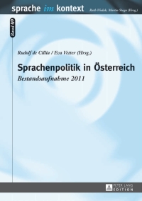 Imagen de portada: Sprachenpolitik in Oesterreich 1st edition 9783631636862
