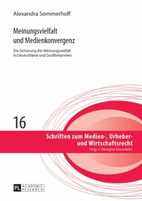 Imagen de portada: Meinungsvielfalt und Medienkonvergenz 1st edition 9783631641507