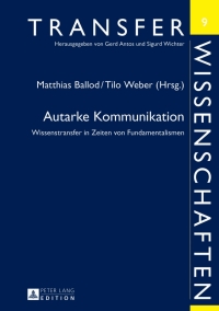 Imagen de portada: Autarke Kommunikation 1st edition 9783631644720