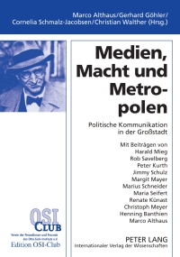 Immagine di copertina: Medien, Macht und Metropolen 1st edition 9783631636022