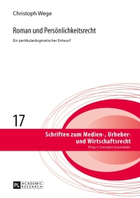 Imagen de portada: Roman und Persoenlichkeitsrecht 1st edition 9783631641903