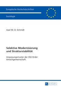 Cover image: Selektive Modernisierung und Strukturstabilitaet 1st edition 9783631641927