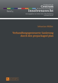 Cover image: Verhandlungsgesteuerte Sanierung durch den prepackaged plan 1st edition 9783631643600