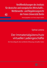 صورة الغلاف: Der Immaterialgueterschutz virtueller Ladengeschaefte 1st edition 9783631643792