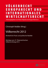 Imagen de portada: Voelkerrecht 2012 1st edition 9783631642078